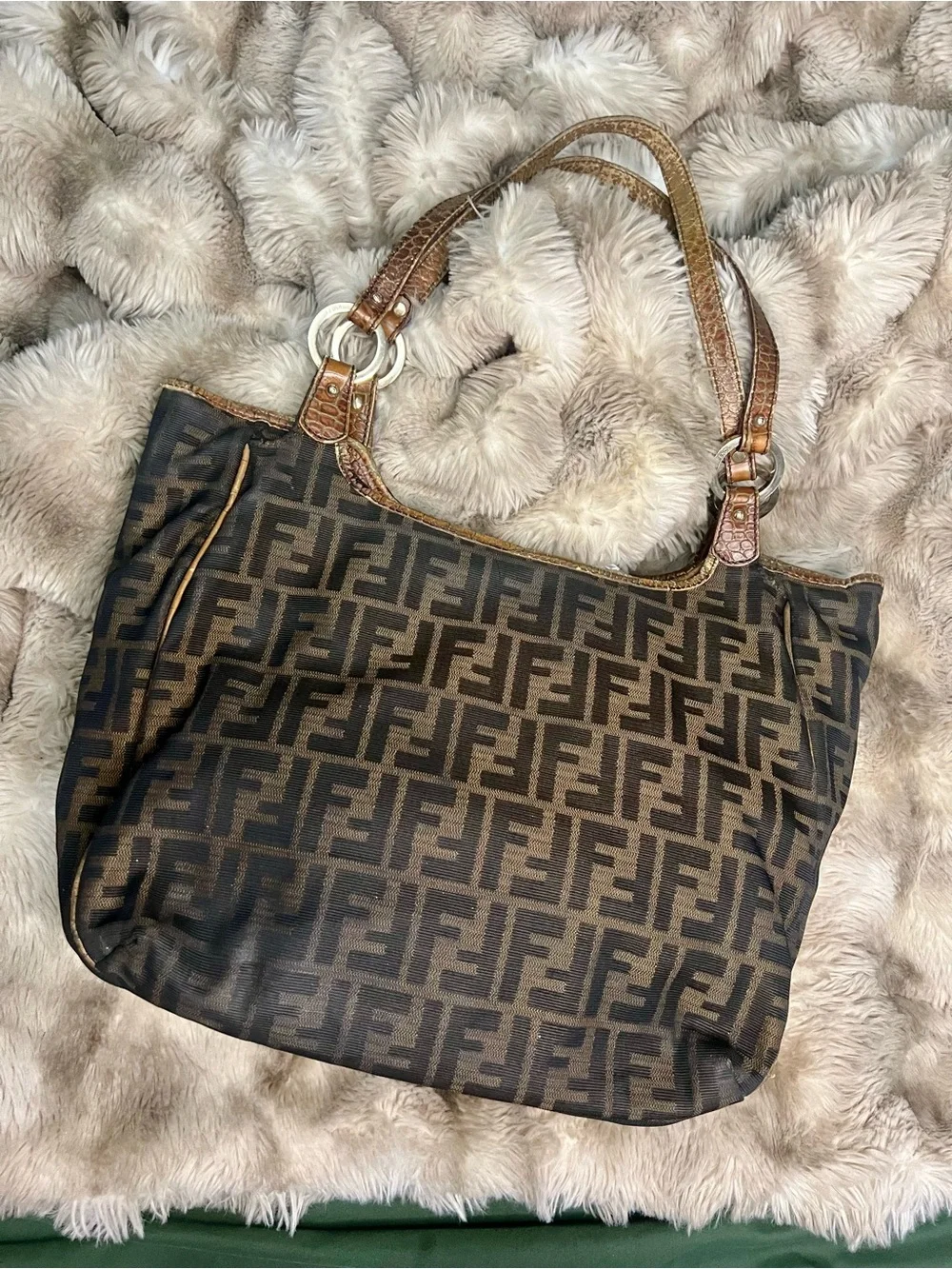 Fendi Zucca Chef Tote Bag (MSRP $2,000)
